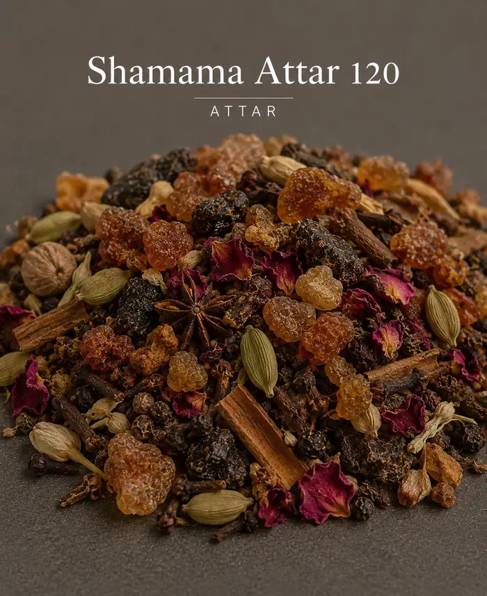 Buy Shamama Attar 120 (Compounded (40+ botanicals)) online — 100% pure natural absolute / oil from House of Absolutes KA, Kannauj